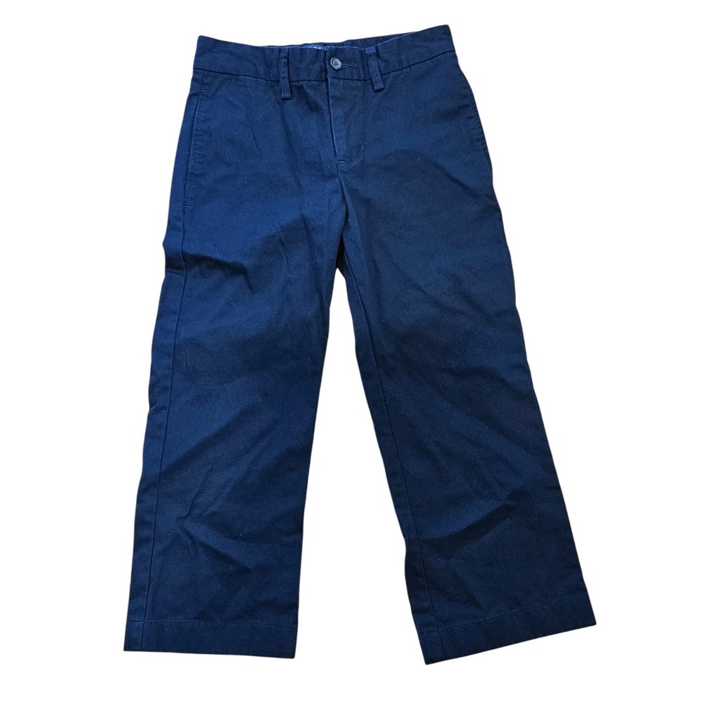 Polo Ralph Lauren Kids Navy‎ Blue Chino Pants Size 8 Adjustable Waist Preppy